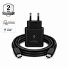 Schitec 45W Şarj Adaptörü ve 1 M Type-C Type-C Hızlı Şarj Kablo Set Siyah