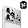 IPG iPhone 17 Pro - iPhone 17 Pro Max için Pro Lens Kamera Lens Koruyucu Alüminyum CD Çerçeveli Kırılmaz Cam Pembe