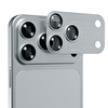 IPG ProLENS iPhone 17 Pro için Tam Kamera Lens Koruma Çerçeveli Tek Gövde Kamera Lens Koruması Gümüş