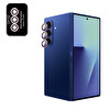 IPG Samsung Galaxy Z Fold 7 Uyumlu ProLENS Kamera Lens Koruyucu Elmas Taş Çerçeveli Kırılmaz Cam - Pembe