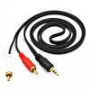 Electroon 2RCA 3.5 MM Stereo 3 M Gold AUX Kablo