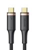 Usams US-SJ553 U72 Type-C To Type-C 5K 60Hz 0.8M 100W USB 4 Ses Görüntü ve Data Aktarma Kablosu