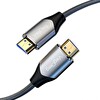 VegGieg 8K 60Hz 4K 120Hz 48 Gbps HDR ARC HDCP Örgülü HDMI 2.1 Kablo 2 Metre