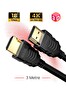 TTAF Hdmi 2.0 4K Ultra HD 60 Hz Ses ve Görüntü Aktarım Kablosu 3 Metre