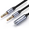 Rocoren Hi-Fi TRRS Mikrofon ve Kulaklık Ayırıcı 3.5mm Y Jack Kablo