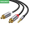 Rocoren 3.5 MM AUX Jack to RCA Hi-Fi 3 M Ses Kablosu