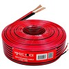MagicVoice MV-29560 2x2.50 MM Siyah Kırmızı 100 Metre CCA Hoparlör Ses Kablosu