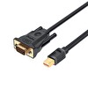 VegGieg Mini DisplayPort (DP) to VGA Full HD 1080P Görüntü Video Aktarım Kablosu 1.5 Metre