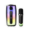 MIIQ2 Pluse 7 Mikrofonlu RGB Kablosuz Siyah Bluetooth Hoparlör