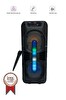 Torima GTS-1702 Taşınabilir Mikrofonlu RGB Işıklı Siyah Bluetooth Hoparlör