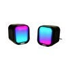 Snopy SN-87U Gaming Hoparlör 2.0 Mini RGB Işıklı 2Wx2CH Siyah USB