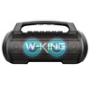 W-King D10 Bluetooth Hoparlör 120W Partybox 42S Dinleme Işıklı IPX6 Kablosuz Stereo TWS Ses Bombası - Siyah