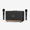 Linktech M408 Premium Mikrofonlu 100 W Retro Bluetooth Hoparlör
