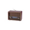 Torima D56 Nostaljik Uzaktan Kumandalı Radyo Kahverengi USB TF TWS Şarjlı Bluetooth Hoparlör Kahverengi