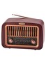 Torima D-59 Kahverengi Nostalji Radyo Kablosuz Bluetooth Hoparlör