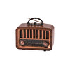 Torima D-57 Kahverengi Nostalji Radyo Kablosuz Bluetooth Hoparlör