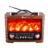 Çeşithane FP-821 Alev Efektli FM/AM/SW USB TF AUX Retro Radyo Bluetooth Hoparlör