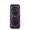 Çeşithane MS-2040BT-W RGB Işıklı Mikrofonlu Bluetooth Hoparlör Çift Hoparlörlü Taşınabilir Speaker