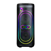 Başkenttekno GD-2611 Dijital LED Göstergeli Mikrofonlu RGB TWS Çift 6.5" Stereo Bass Karaoke Hoparlör Siyah