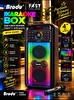 Başkenttekno BTS-2245 Çift 4" 80W Woofer RGB Işıklı Mikrofonlu Kablosuz Karaoke Parti Hoparlörü