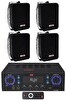 Lastvoice Black Wall Small Paket 2 Hoparlör ve Anfi Ses Sistemi Seti 1 Anfi - 4 Hoparlör