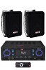 Lastvoice Black Wall Small Paket-1 Hoparlör ve Anfi Ses Sistemi Seti 1 Anfi 2 Hoparlör