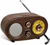 Coverzone NS-803A Bluetooth Retro FM/AM/SW 1200 mAh TF Kart USB Destekli Alarm Saatli Radyo