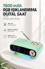 Coverzone TF USB NS-998BT 1800 mAh Bluetooth ENT Dijital Saat Alarm Sıcaklık