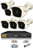 IDS 6 Kameralı 5 MP Sony Lensli 1080p Full HD Hard Disksiz Güvenlik Kamerası Sistemi DS-2025HD-SET6-NOHDD