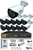 IDS Cepten İzle 11 Kameralı Gece Görüşlü Su Geçirmez 5 MP Lensli 1080P FHD Kamera Seti DS-2020HD-SET11