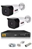 IDS 2 Kameralı 5 MP Sony Lensli 1080p Full HD Hard Disksiz Güvenlik Kamerası Sistemi DS-2050HD-SET2-NOHDD
