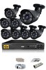 IDS 8 Kameralı 5 MP Sony Lensli 1080p Full HD Hard Disksiz Güvenlik Kamerası Sistemi DS-2015HD-SET8-NOHDD-BLACK