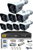 IDS Cepten İzle 500 Dış 8 Kameralı 5mp Sony Lensli 1080p FullHD Güvenlik Kamerası Sistemi DS-2021HD-SET8-500