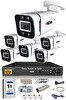 IDS 6 Kameralı 5MP Sony Lensli 1080p Full HD Su Geçirmez Cepten İzle Gece Renkli Full Kamera Seti DS-2031HD-WL-SET6-1TB