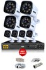 IDS 8 Kameralı 5 MP Sony Lensli 1080P FHD Su Geçirmez Cepten İzle Gece Renkli Full Kamera Seti DS-2034HD-WL-SET8-NOHDD