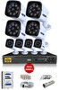 IDS 8 Kameralı 5 MP Sony Lensli 1080P FHD Su Geçirmez Cepten İzle Gece Renkli Full Kamera Seti DS-2034HD-WL-SET8-320