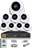 IDS 8 Kameralı 5 MP Sony Lensli 1080p FHD Cepten İzle 500 İç Güvenlik Kamerası Sistemi D-2026HD-SET8-500