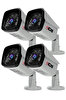 IDS 5mp Lensli 1080p Fullhd AHD Su Geçirmez Gece Görüşlü Güvenlik Kamerası 4 Adet DS-2027HD4