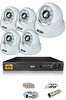 IDS Hard Disksiz 5 Kameralı 5mp Sony Lensli 1080p Fullhd Güvenlik Kamerası Sistemi D-2028HD-SET5-NOHDD