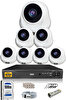 IDS Cepten İzle 500 İç 7 Kameralı 5mp Sony Lensli 1080p FullHD Güvenlik Kamerası Sistemi D-2026HD-SET7-500