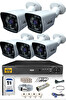 IDS Cepten İzle 1 TB Dış 5 Kameralı 5 MP Sony Lensli 1080p Fullhd Güvenlik Kamerası Sistemi DS-2021HD-SET5-1TB