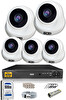 IDS 5 Kameralı 5 MP Sony Lensli 1080p Full HD Cepten İzle 500 İç Güvenlik Kamerası Sistemi D-2026HD-SET5-500