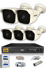 IDS 5 Kameralı 5 MP Sony Lensli 1080p FHD Cepten İzle 500 Dış Güvenlik Kamerası Sistemi DS-2025HD-SET5-500