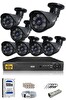 IDS 7 Kameralı 5 MP Sony Lensli 1080p FHD Cepten İzle 500 Dış Güvenlik Kamerası Sistemi DS-2015HD-SET7-500-BLACK