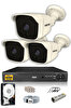 IDS 3 Kameralı 5 MP Sony Lensli 1080p Full HD Cepten İzle 250 Dış Güvenlik Kamerası Sistemi DS-2025HD-SET3-250-X