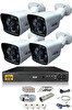 IDS 4 Kameralı 5 MP Sony Lensli 1080p Full HD Hard Disksiz Güvenlik Kamerası Sistemi DS-2021HD-SET4-NOHDD
