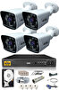 IDS 4 Kameralı 5 MP Sony Lensli 1080p Full HD Cepten İzle 250 Dış Güvenlik Kamerası Sistemi DS-2021HD-SET4-250-X