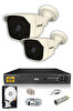 IDS 2 Kameralı 5 MP Sony Lensli 1080p Full HD Cepten İzle 250 Dış Güvenlik Kamerası Sistemi DS-2025HD-SET2-250-X