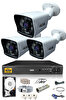 IDS 3 Kameralı 5 MP Sony Lensli 1080p Full HD Cepten İzle 250 Dış Güvenlik Kamerası Sistemi DS-2021HD-SET3-250-X