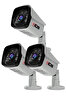 IDS 3 Kameralı 5 MP Lensli 1080p Full HD AHD Gece Görüşlü Su Geçirmez Kamera Sistemleri Güvenlik Kamerası DS-2027HD3